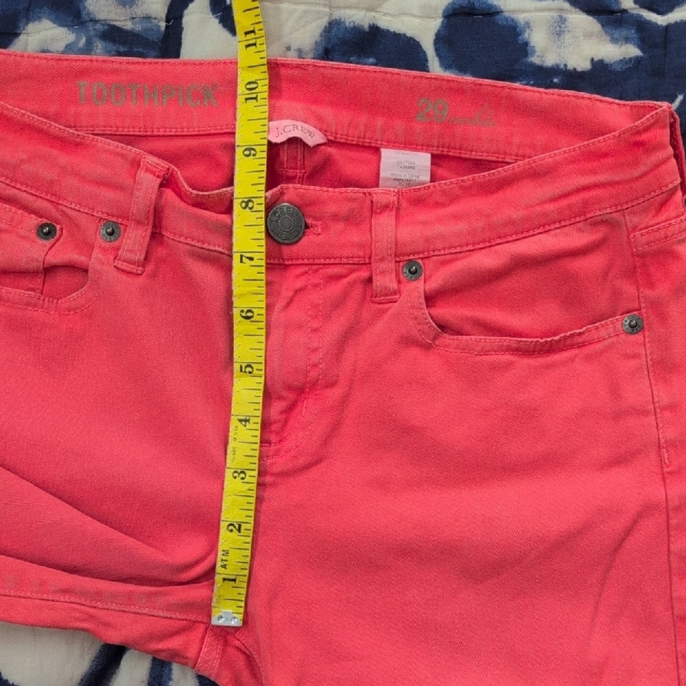 J.Crew Toothpick Ankle Skinny Jean in Coral - Picture 11 of 12